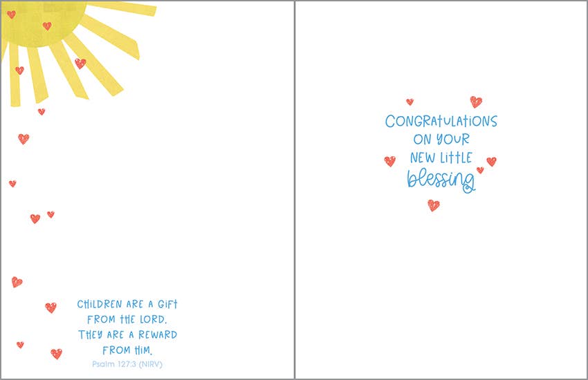 With Scripture Baby Greeting Card - Gift From Above