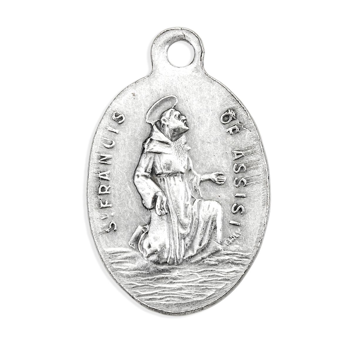 St. Clare Oxidized Medal