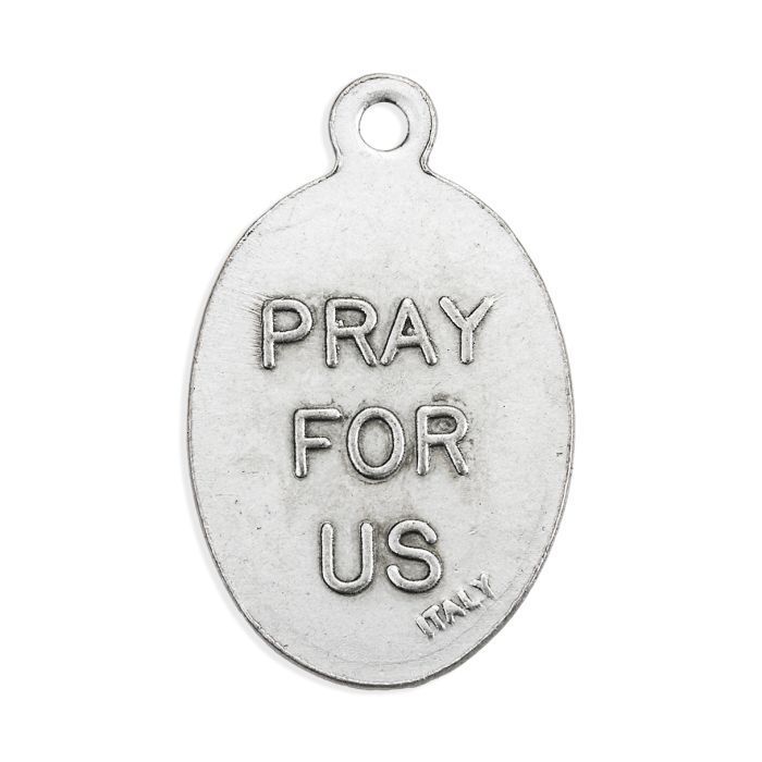 St. Florian Oxidized Medal