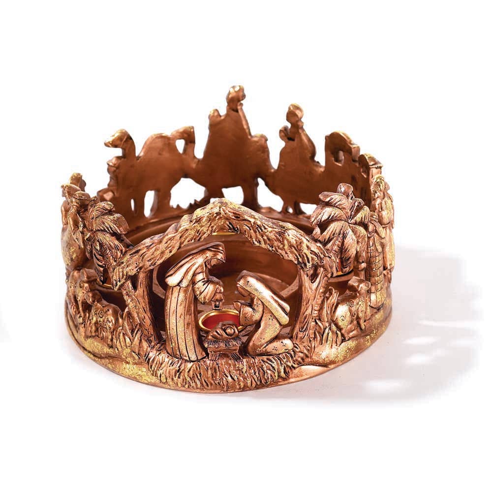 NATIVITY ADVENT CANDLE HOLDER