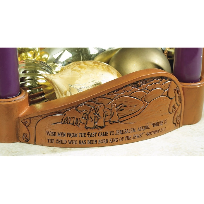 Glory To God Advent Wreath with Candles