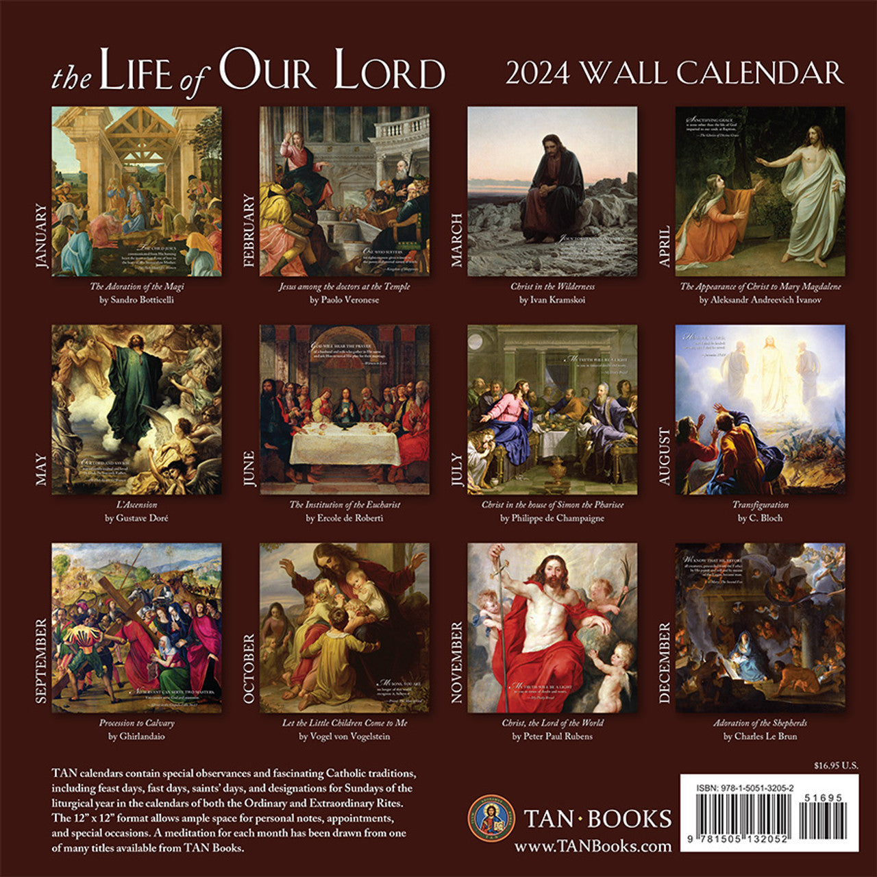 2024 Life of Our Lord Wall Calendar