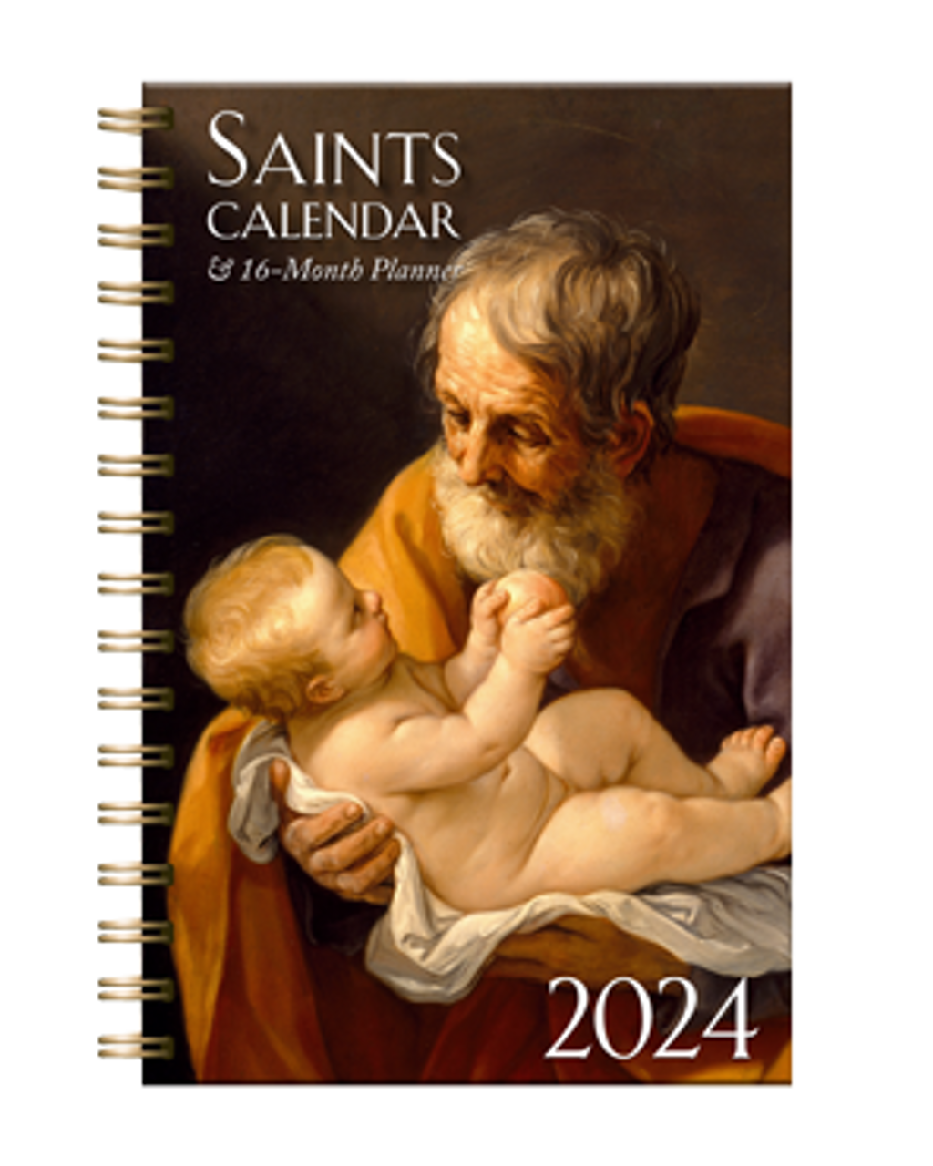 Saints Catholic Calendar & 16 Month Daily Planner 2024 Spiral Bound