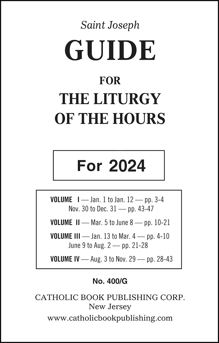 Guide for Liturgy of the Hours 2024