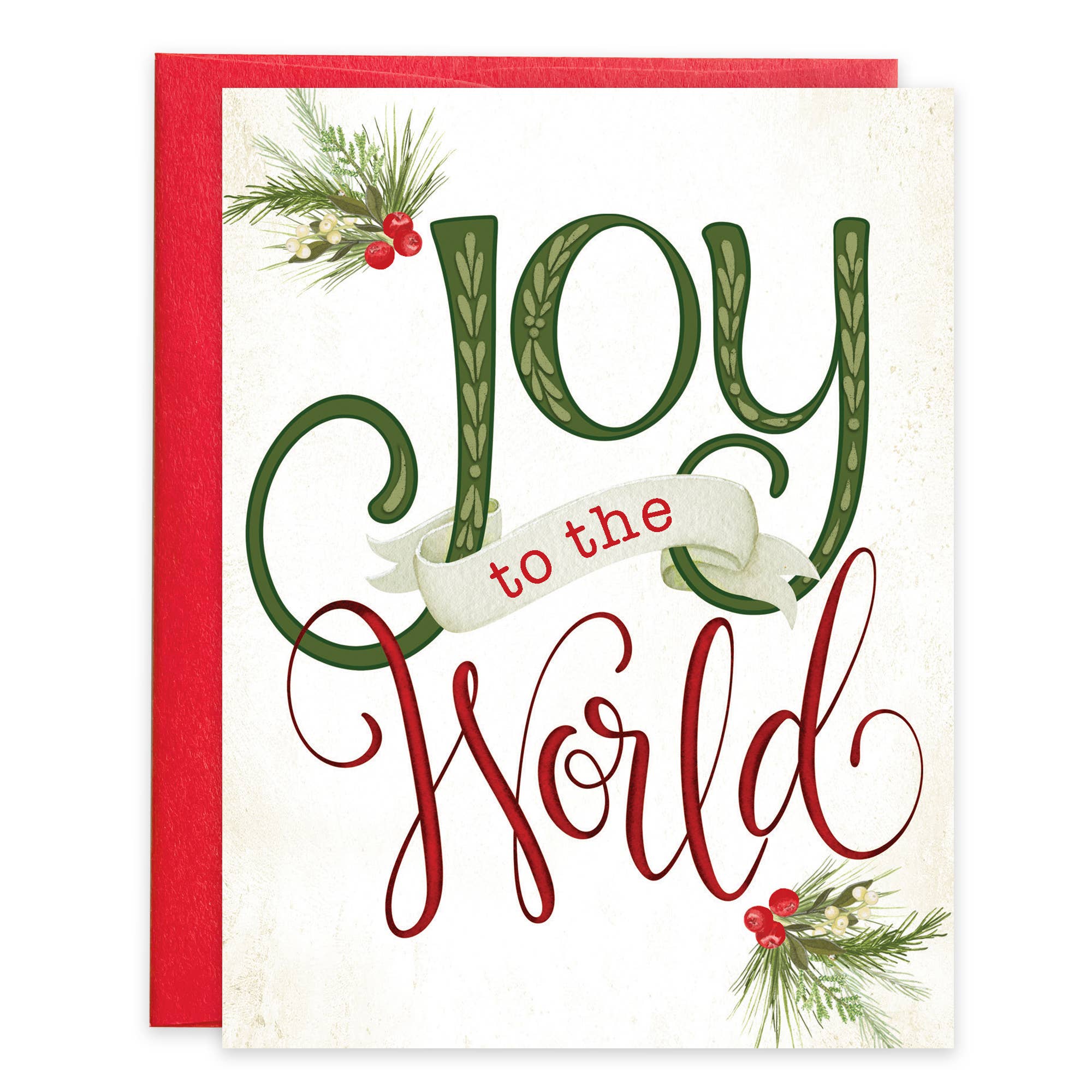 Box/Pack Christmas Card - Joy to the World