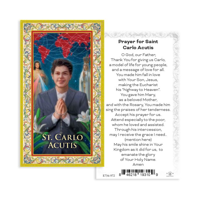Prayer for St. Carlo Acutis Holy Card