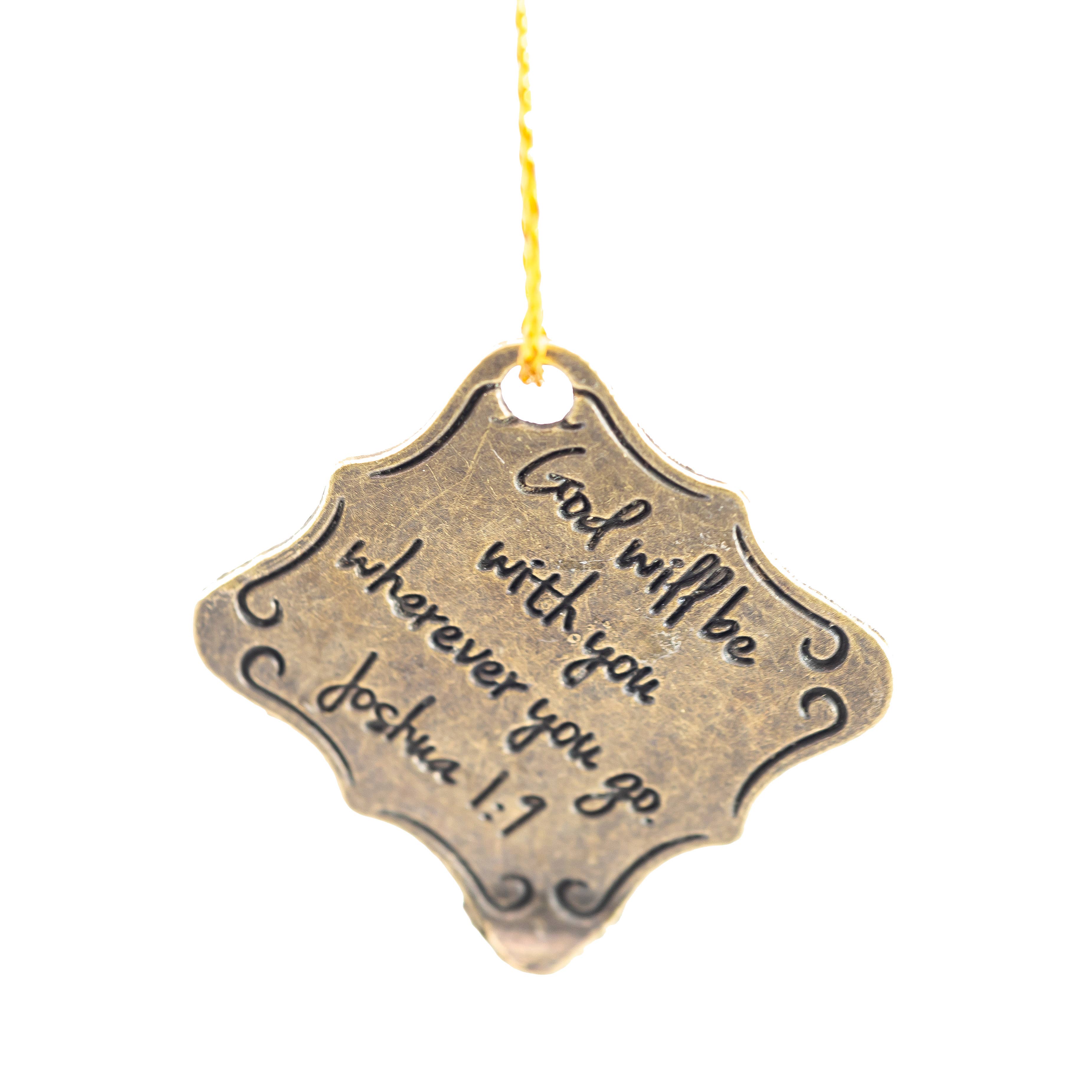 Dangle Journal : Leather Wrapped God Brown, Square Charm