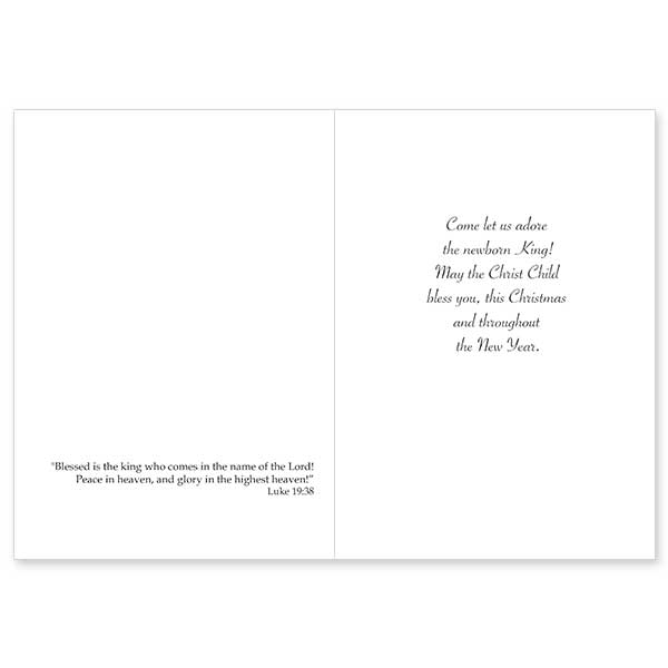 Come Let Us Adore Miracle of Christmas Card