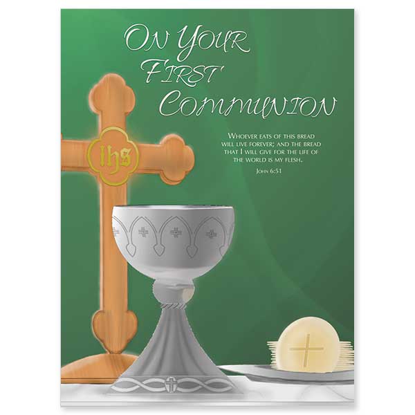 On Your First Communion: First Communion Card