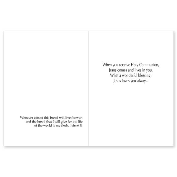 On Your First Communion: First Communion Card