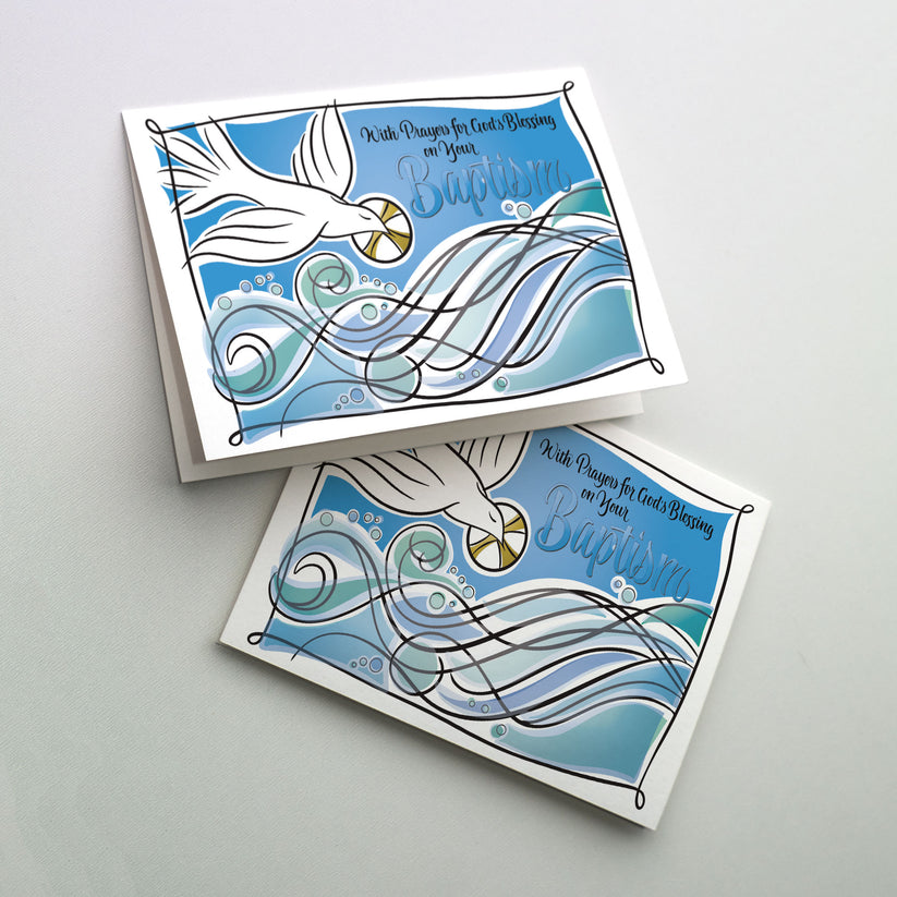 With Prayers for God's Blessing on Your Baptism - Baptism Card