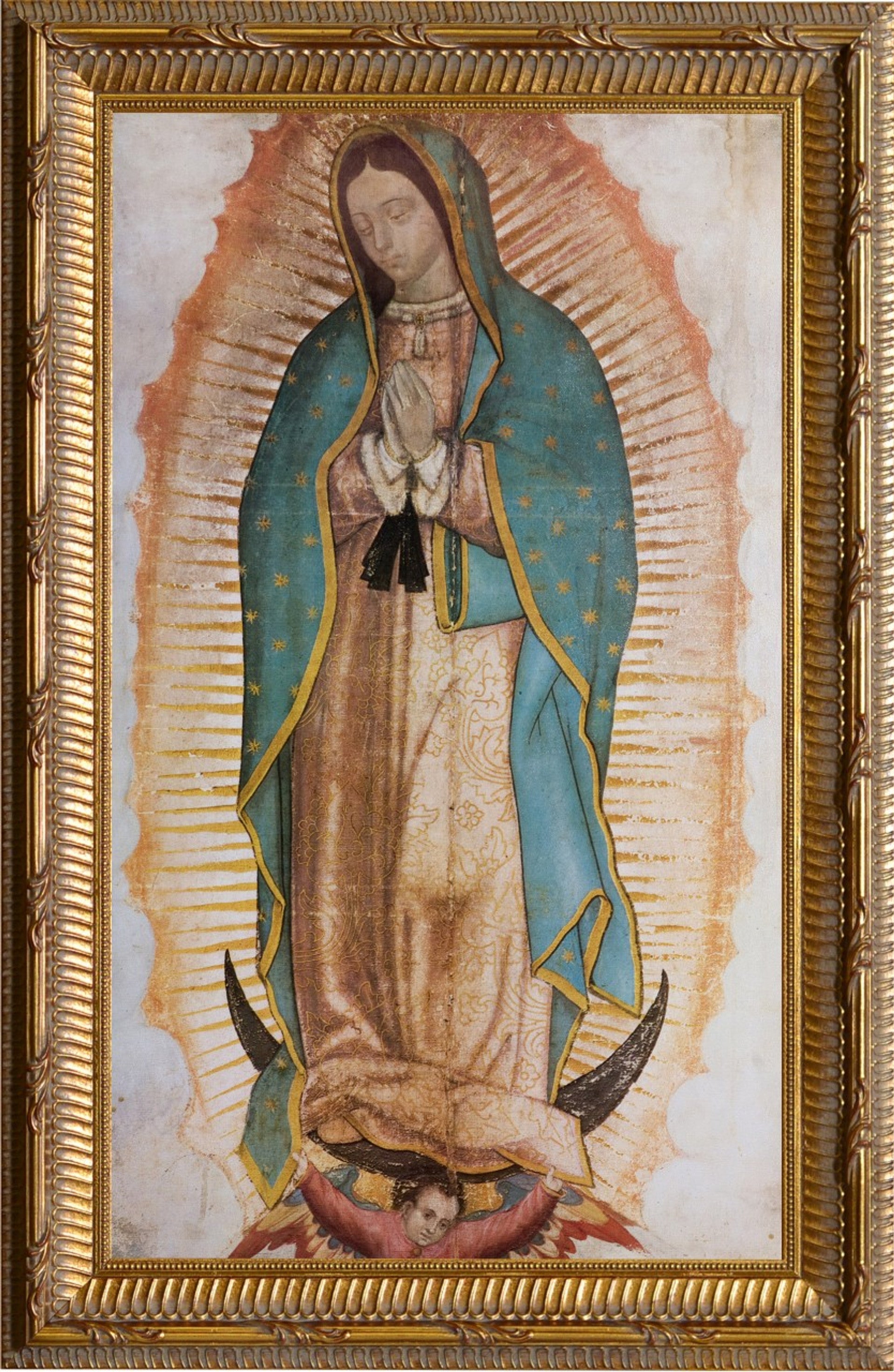 Our Lady of Guadalupe (Traditional) Basilica Gold Framed Art