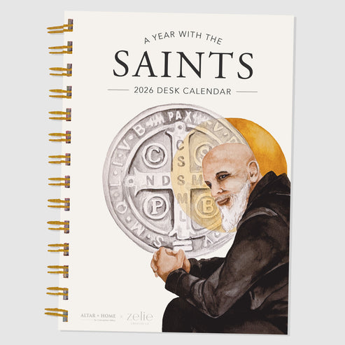 A Year with the Saints Desk Calendar 2026