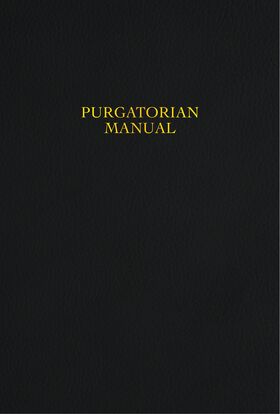 Leather bound Purgatorian Manual