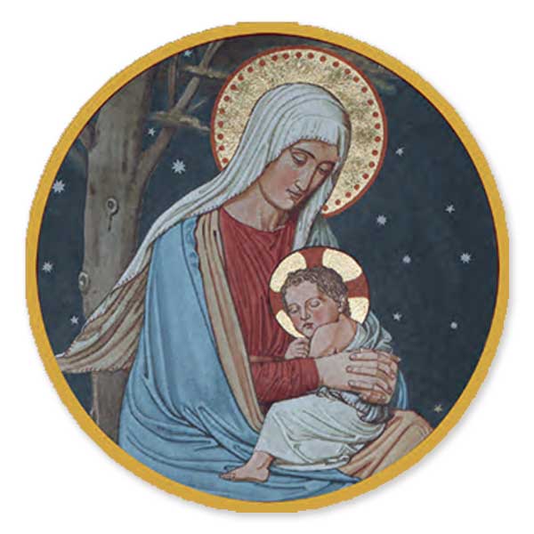 Madonna and Child: Envelope Seal Stickers