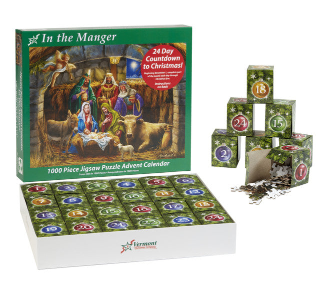 In the Manger Jigsaw Puzzle Advent Calendar