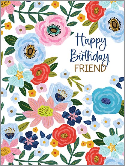 With Scripture Birthday Card - Friendly Flowers