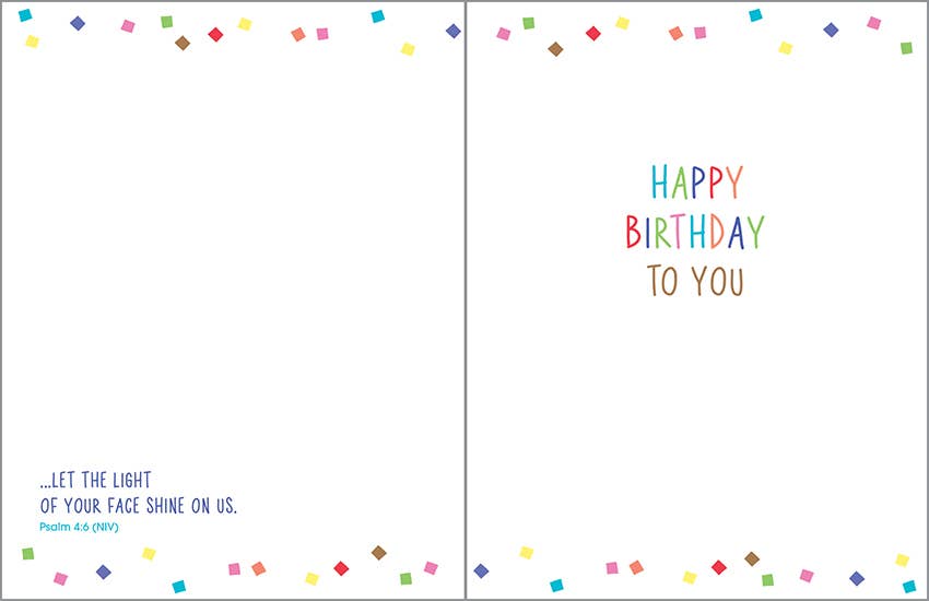 With Scripture Birthday Card - Celebrate Balloons