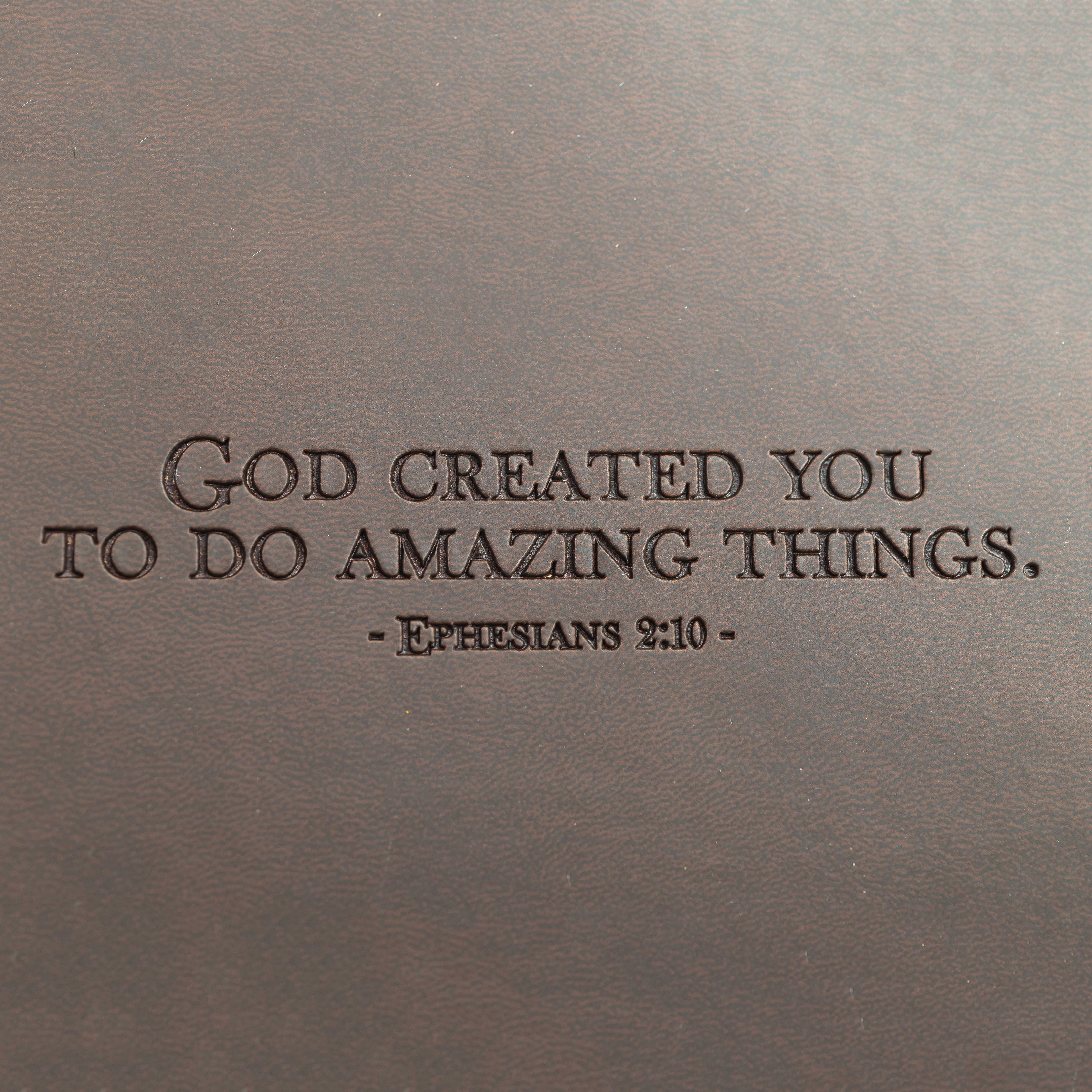 Dangle Journal : Leather Wrapped God Brown, Square Charm