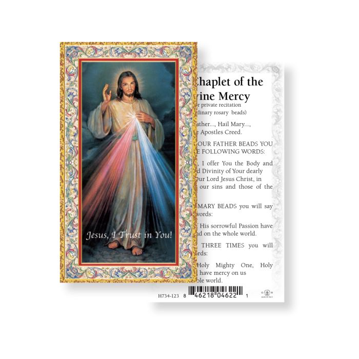 Chaplet of the Divine Mercy Prayer Card