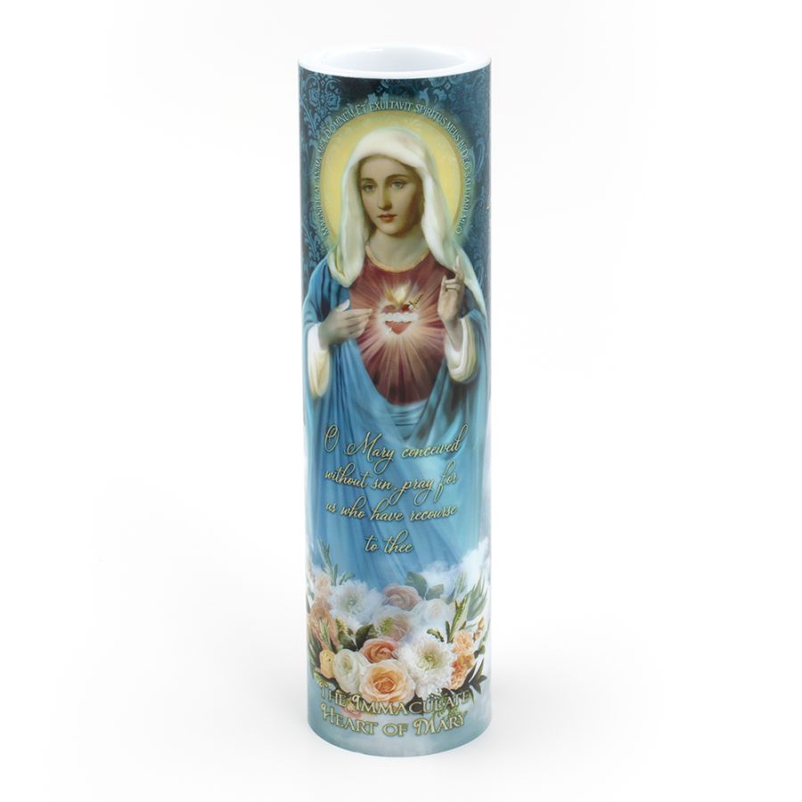 LED Candle – Immaculate Heart of Mary
