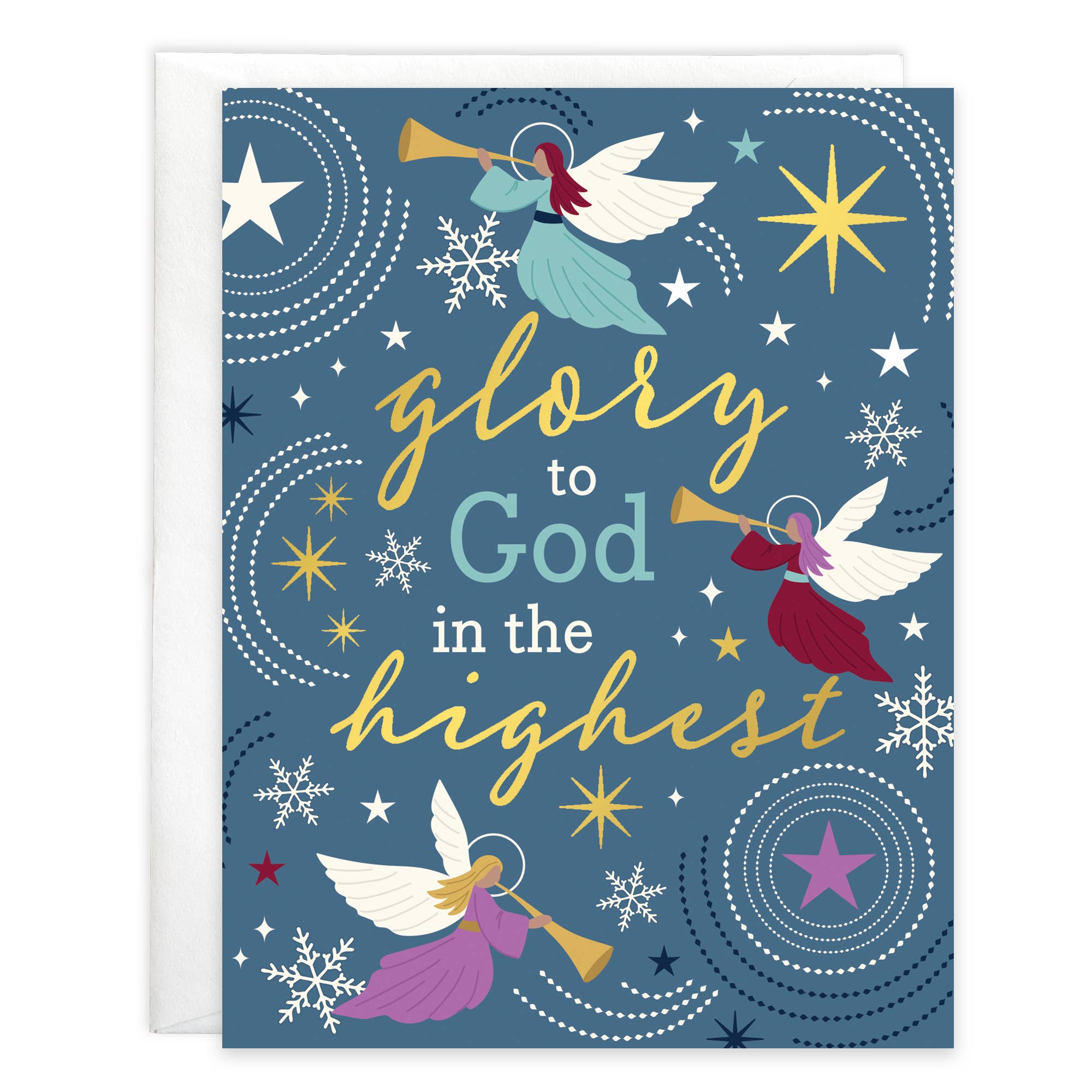 Box/Pack Scripture Christmas Card - Glorious Angels