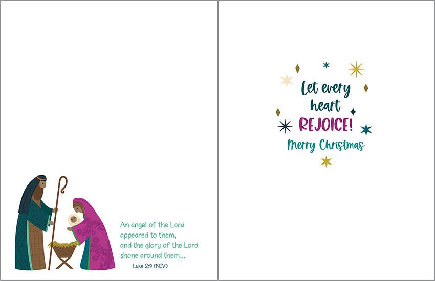 Box/Pack Scripture Christmas Card - Joy to the World