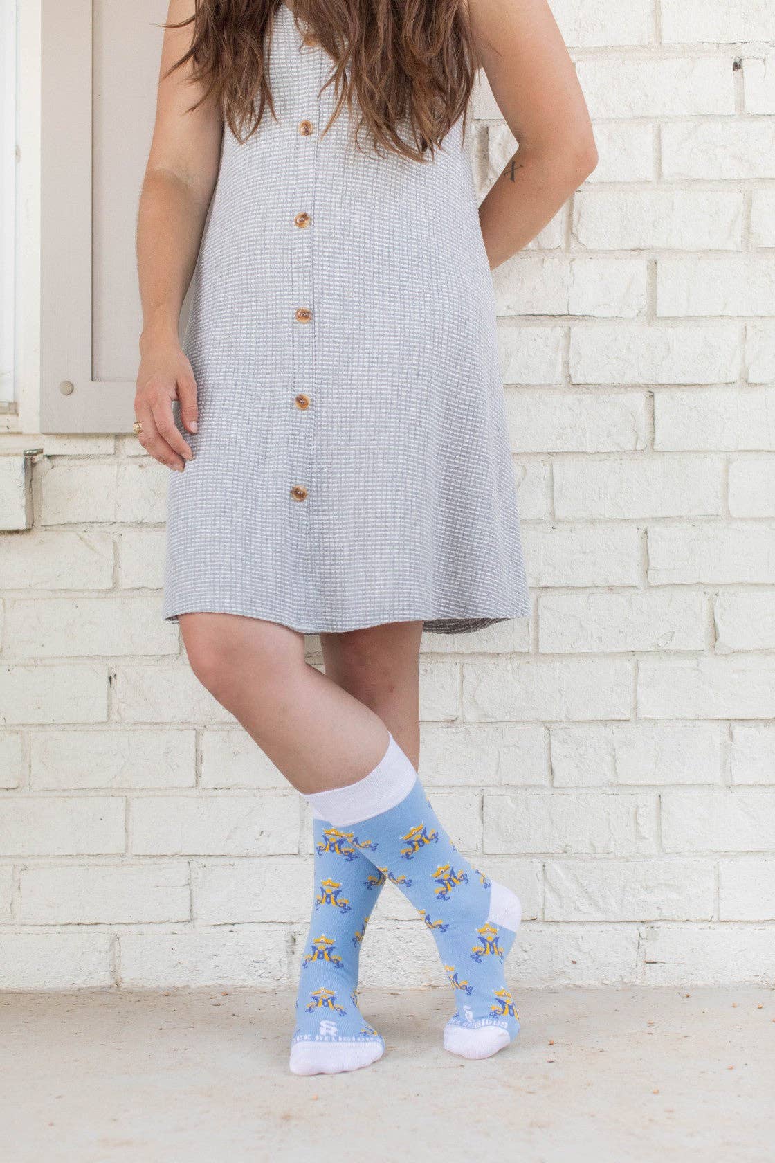 Marian Monogram Adult Socks