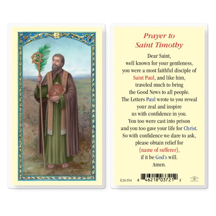 St. Timothy Holy Card