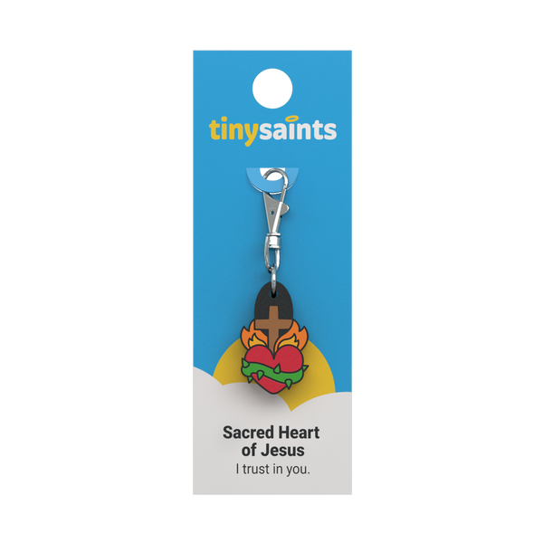 Tiny Saints Charm-Sacred Heart of Jesus