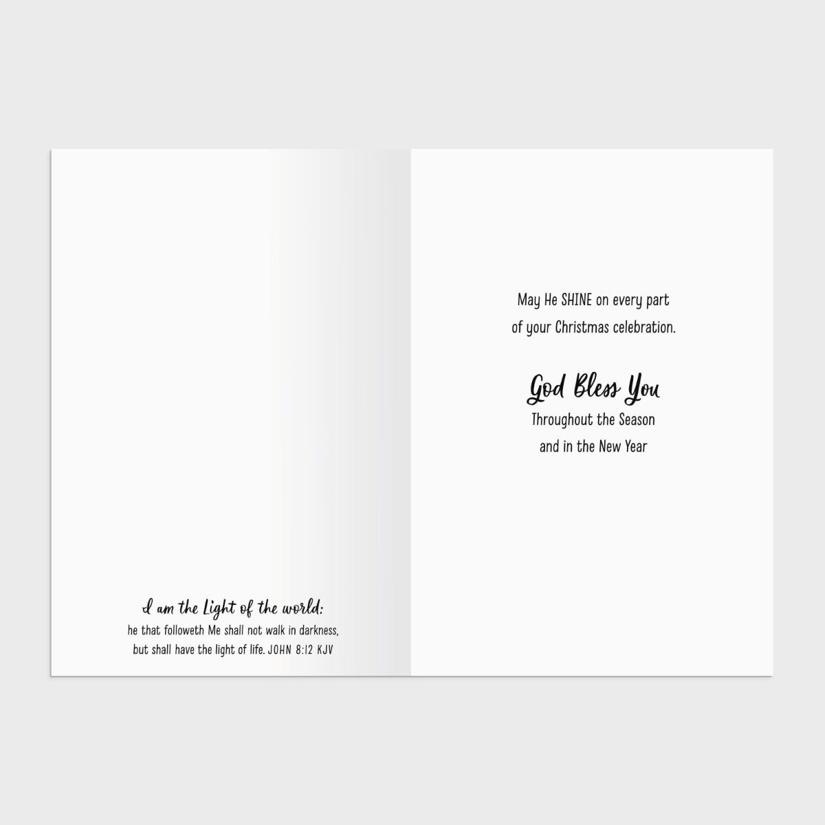 Light of the World - 18 Christmas Boxed Cards, KJV