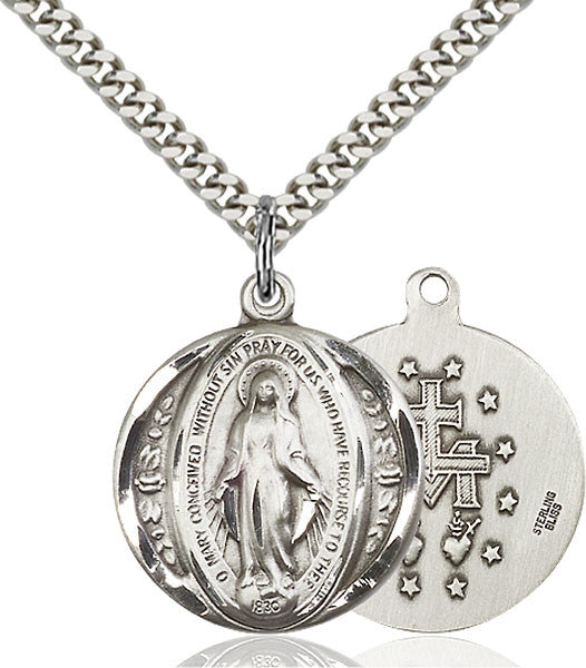 Sterling Silver Miraculous Pendant