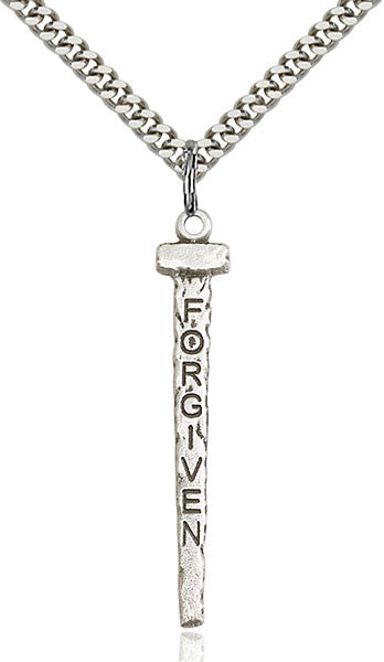 Sterling Silver Forgiven Nail Pendant