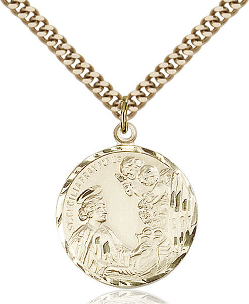 Gold Filled St. Cecilia Pendant