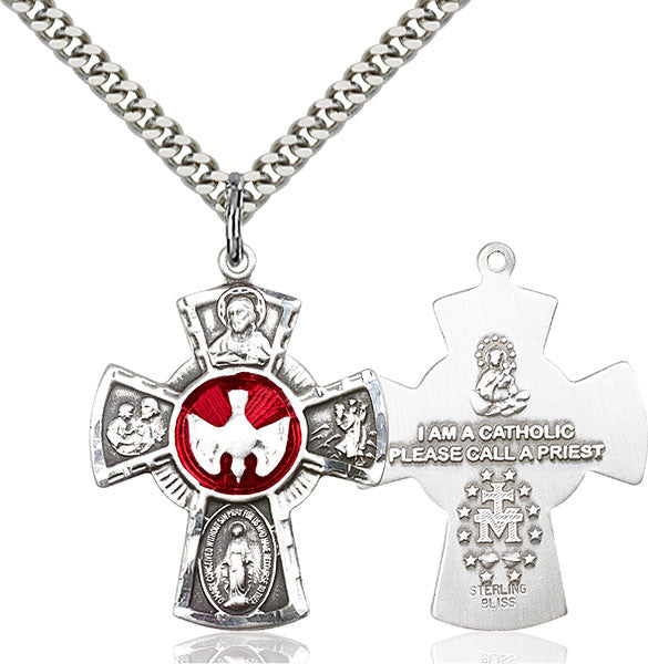 Sterling Silver 5-Way Pendant