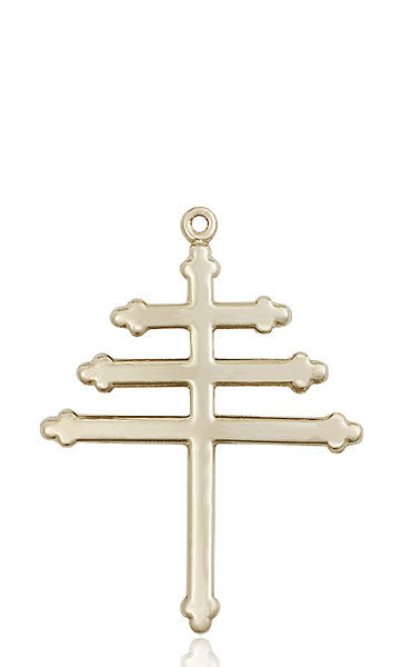 14kt Gold Marionite Cross Medal