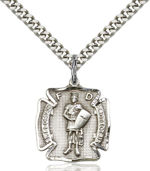 Sterling Silver St. Florian Pendant