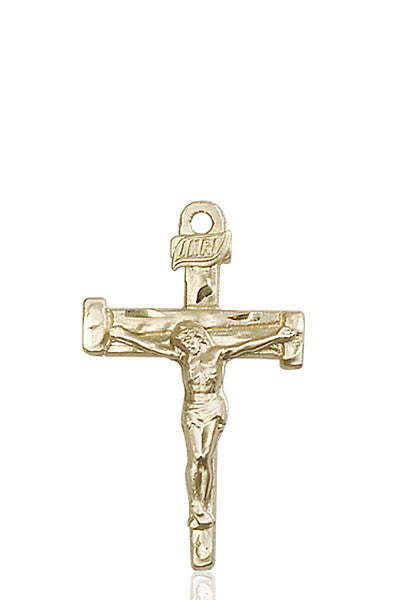 14kt Gold Nail Crucifix Medal