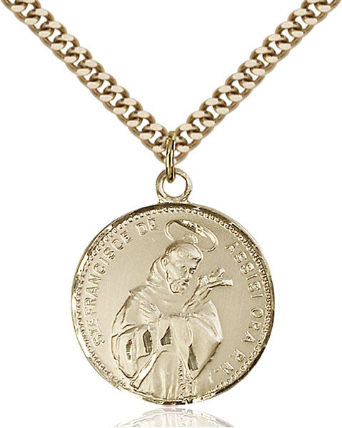 Gold Filled St. Francis of Assisi Pendant