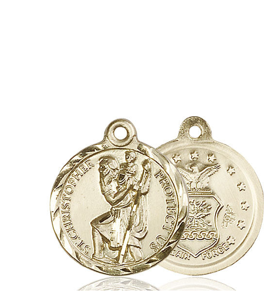 14kt Gold St. Christopher Medal