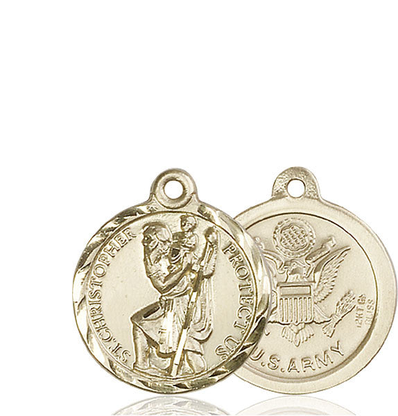 14kt Gold St. Christopher Medal