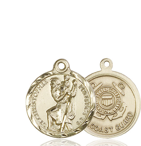 14kt Gold St. Christopher Medal