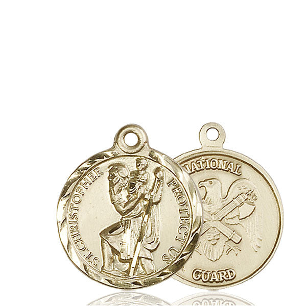 14kt Gold St. Christopher Medal
