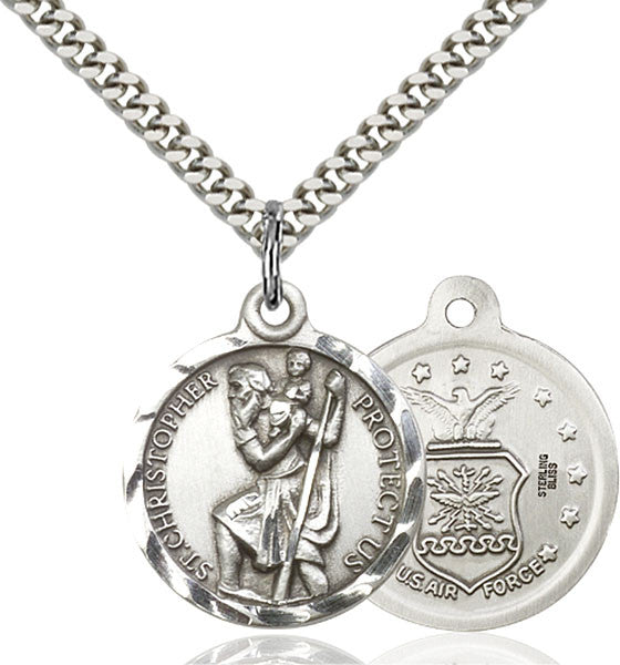 Sterling Silver St. Christopher Pendant
