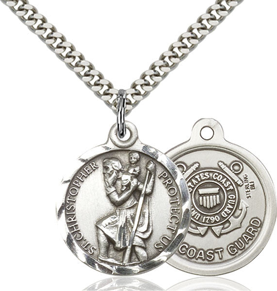 Sterling Silver St. Christopher Pendant