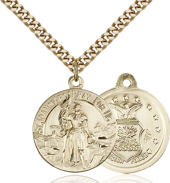 Gold Filled St. Joan of Arc Pendant