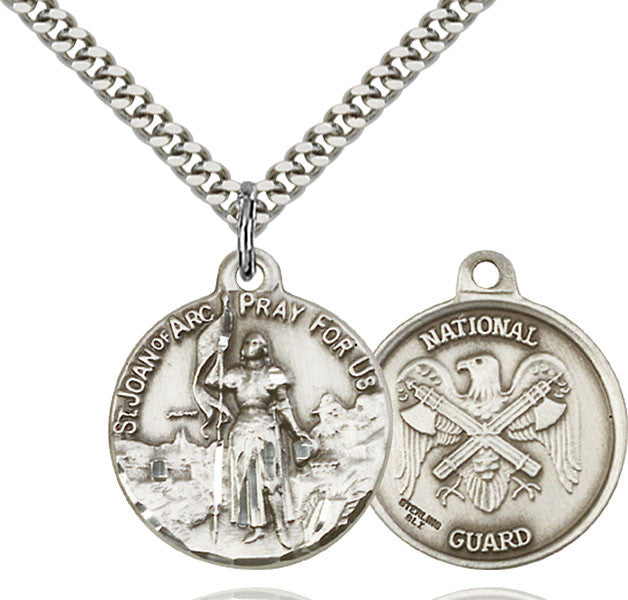 Sterling Silver St. Joan of Arc Pendant