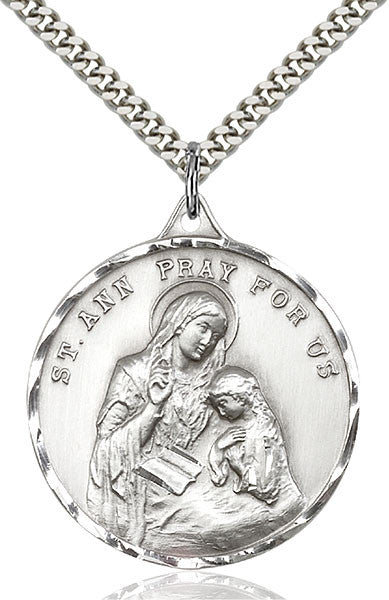 Sterling Silver St. Ann Pendant