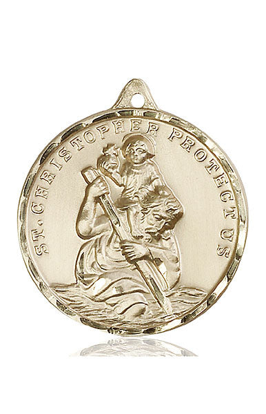 14kt Gold St. Christopher Medal