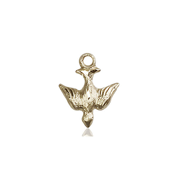 14kt Gold Holy Spirit Medal